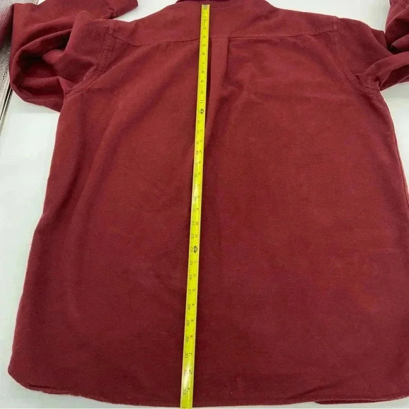 L.L.Bean Chamois Button Down Shirt Cranberry Size XXL Tall - Picture 3 of 8